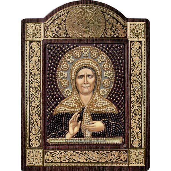 Buy Set for beadwork with a frame - St. Blessed Matron of Moscow-sn8004