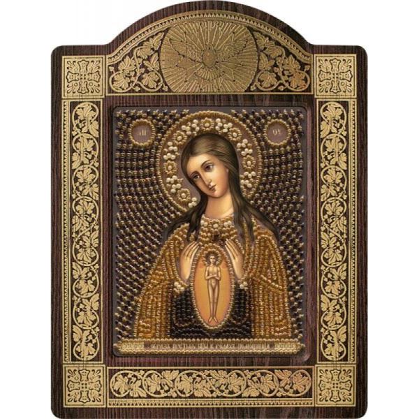 Buy Set for beadwork with a frame - The image of St. Assistant Virgin Mary in childbirth-sn8008