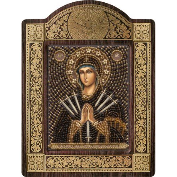 Buy Set for beadwork with a frame - The image of St. Virgin Mary Softening of evil hearts-sn8058