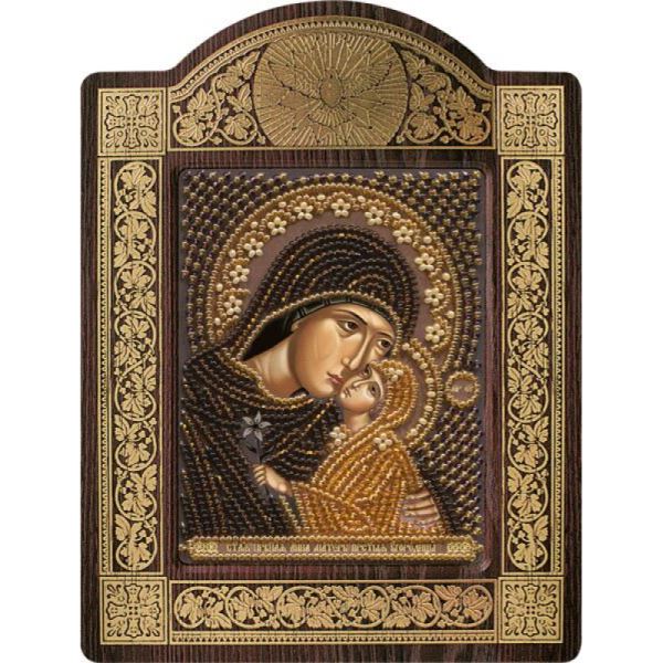 Buy Set for beadwork with a frame - St. Anne with the infant Mary-sn8143