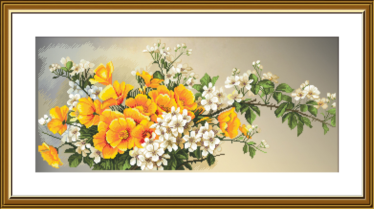Buy Cross stitch kit Cherry Blossom-Sr1500