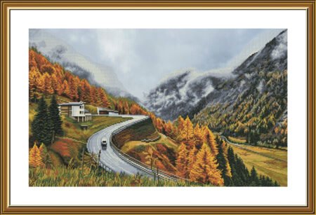 Buy Cross stitch kit Mountain Fog-Sr1507