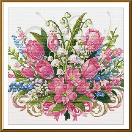 Buy Cross stitch kit Flower Cocktail-Sr2341