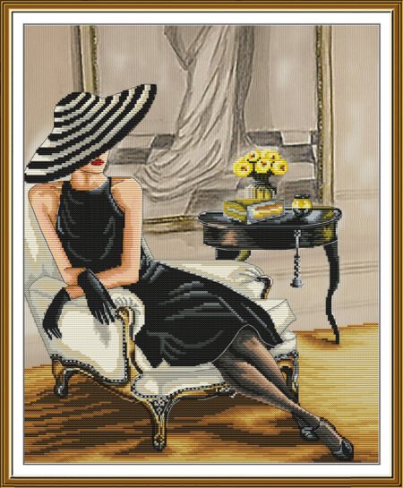 Buy Cross stitch kit In The Style Of Coco Chanel-Sr2368