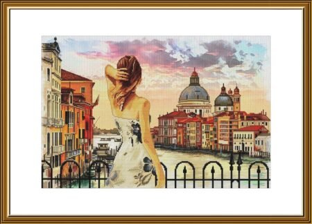 Buy Cross stitch kit Falling In Love With Venice-Sr3339