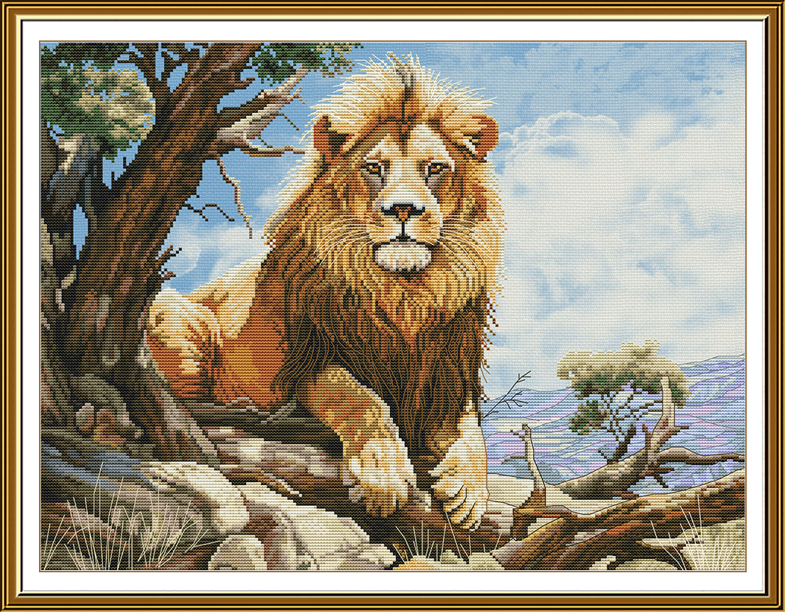 Buy Cross stitch kit The King Is Resting-Sr3385