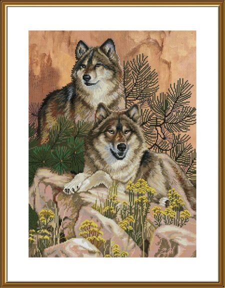 Buy Cross stitch kit Wolf Siesta-Sr3386
