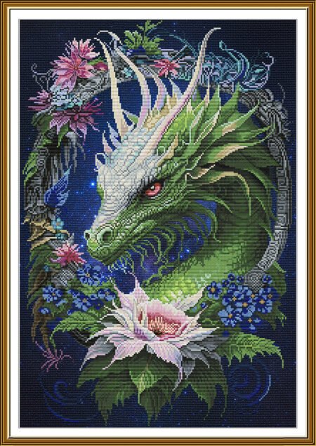 Buy Cross stitch kit Flower Dragon-Sr3404