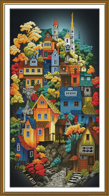Buy Cross stitch kit Moon Town-Sr3417