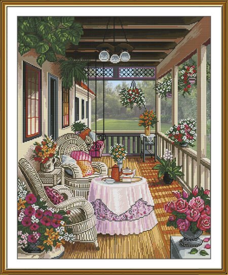 Buy Cross stitch kit Cozy Veranda-Sr3420