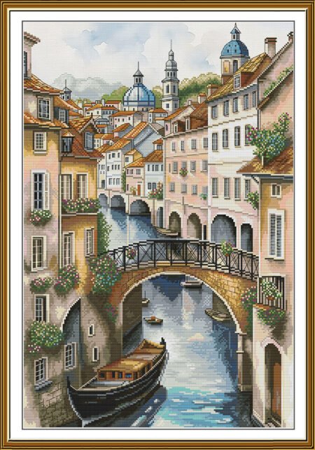 Buy Cross stitch kit City Of Love. Venice-Sr3428
