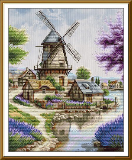 Buy Cross stitch kit Water Mill-Sr3454