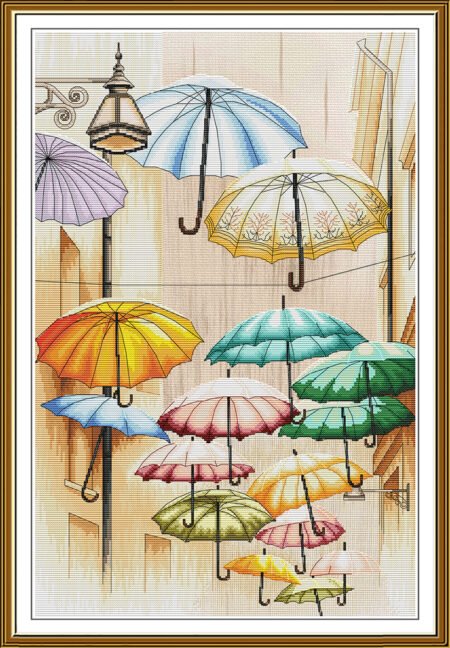 Buy Cross stitch kit Umbrellas That Float-Sr3458