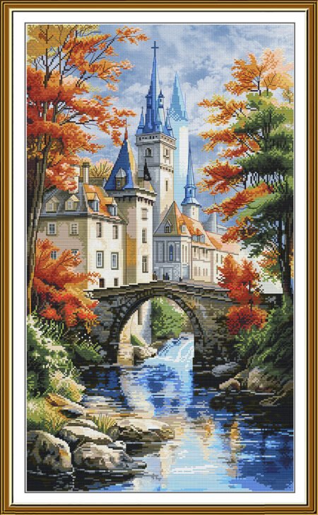 Buy Cross stitch kit Landscape With Castle-Sr3462