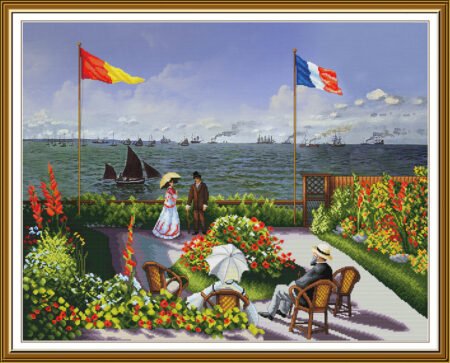 Buy Cross stitch kit Terrace In St. Address. Claude Monet-Sr3485