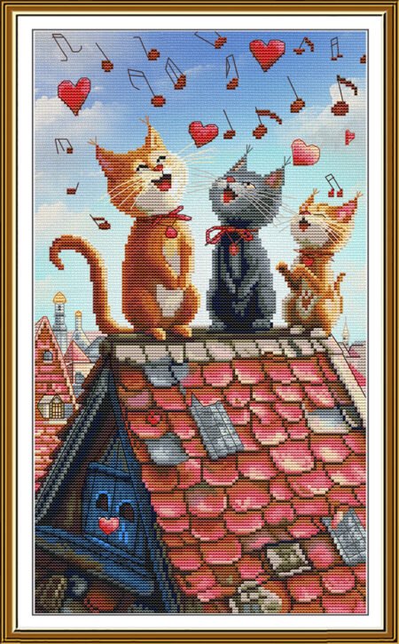 Buy Cross stitch kit Singing Trio-Sr4249