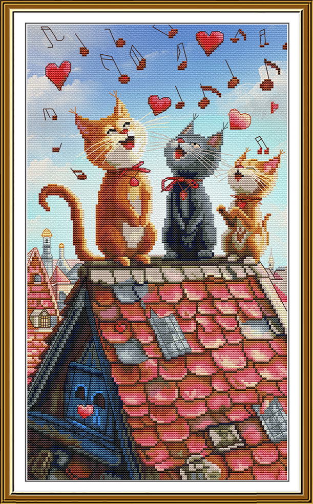 Buy Cross stitch kit Singing Trio-Sr4249