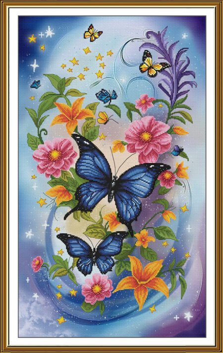 Buy Cross stitch kit Sapphire Butterflies-Sr6253