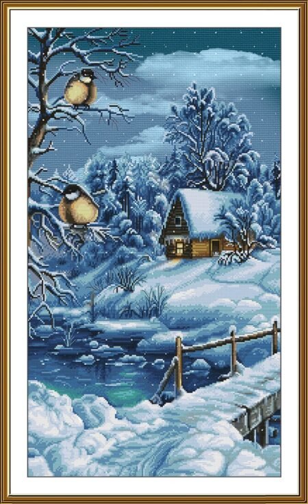 Buy Cross stitch kit Snow Melody Of The Forest-Sr6256