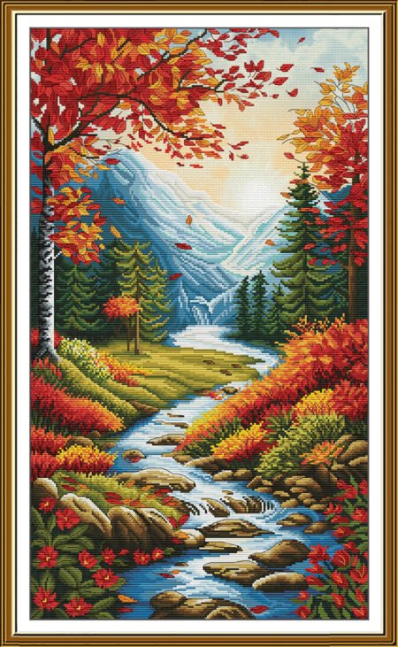 Buy Cross stitch kit Golden Autumn Leaves-Ñð6274