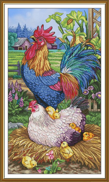 Buy Cross stitch kit The First Rooster In The Village-Sr6275