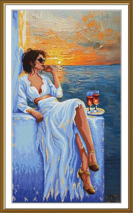 Buy Cross stitch kit Evening By The Sea-Sr6293