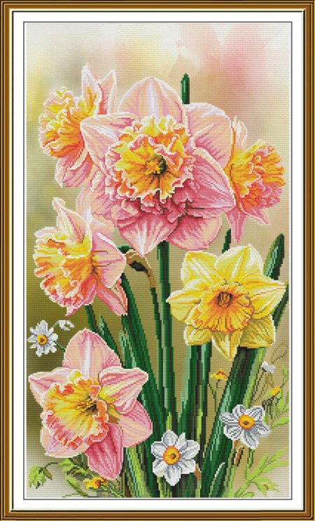 Buy Cross stitch kit Sunny Daffodils-Sr6299