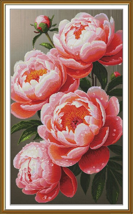 Buy Cross stitch kit Lush Peonies-Sr6301