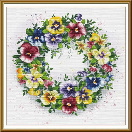 Buy Cross stitch kit Spring Wreath-Sv2258