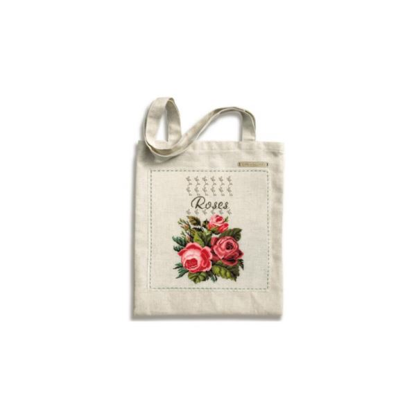 Buy Bag with embroidered decorative element - Vintage. Roses-TK0207