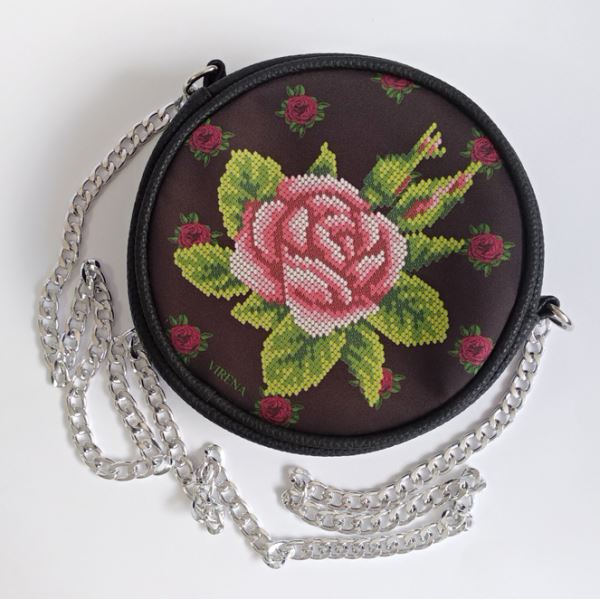 Buy Round Eco leather bag without handle for embroidered decorative element - VBG_103-VBG_103