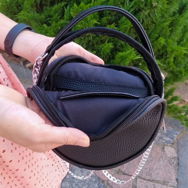 Buy Round Eco leather bag without handle for embroidered decorative element - VBG_201-VBG_201_7