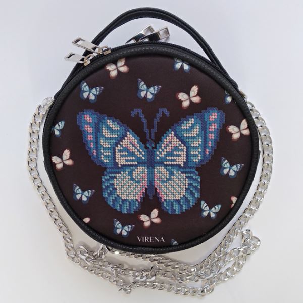 Buy Round Eco leather bag without handle for embroidered decorative element - VBG_204-VBG_204