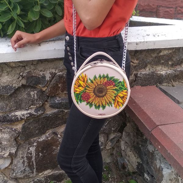 Buy Round Eco leather bag without handle for embroidered decorative element - VBG_212-VBG_212_7