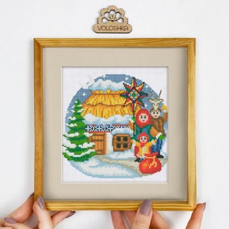 Buy Cross stitch kit - Ukrainian hut-VC_001