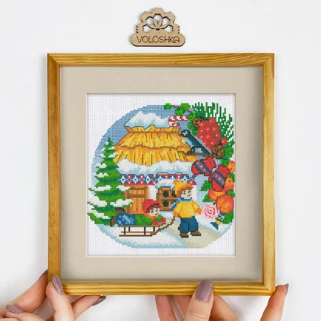 Buy Cross stitch kit - Ukrainian hut-VC_002