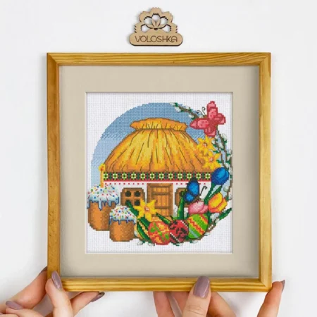 Buy Cross stitch kit - Ukrainian hut-VC_004