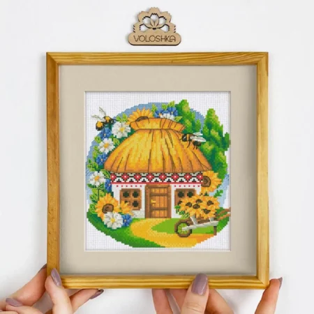 Buy Cross stitch kit - Ukrainian hut-VC_007