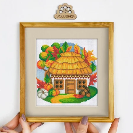 Buy Cross stitch kit - Ukrainian hut-VC_010