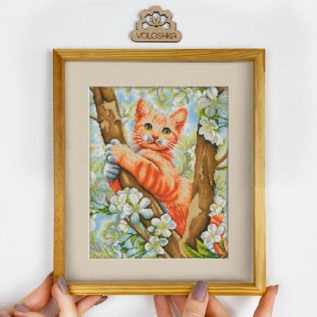 Buy Cross stitch kit - Red cat-VC_013