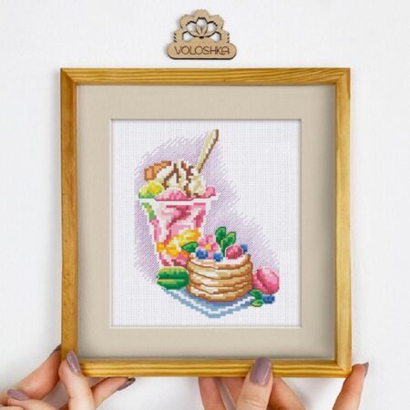 Buy Cross stitch kit - Ice cream in a glass-VC_022