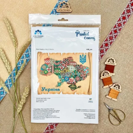 Buy Cross stitch kit - Map of Ukraine-VCB_001