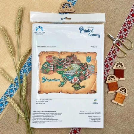 Buy Cross stitch kit - Map of Ukraine-VCB_002