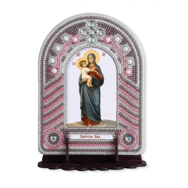 Buy Set for beadwork with a frame - Mother of God-vk1006