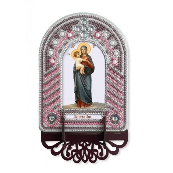 Buy Set for beadwork with a frame - Mother of God-vk1006_2