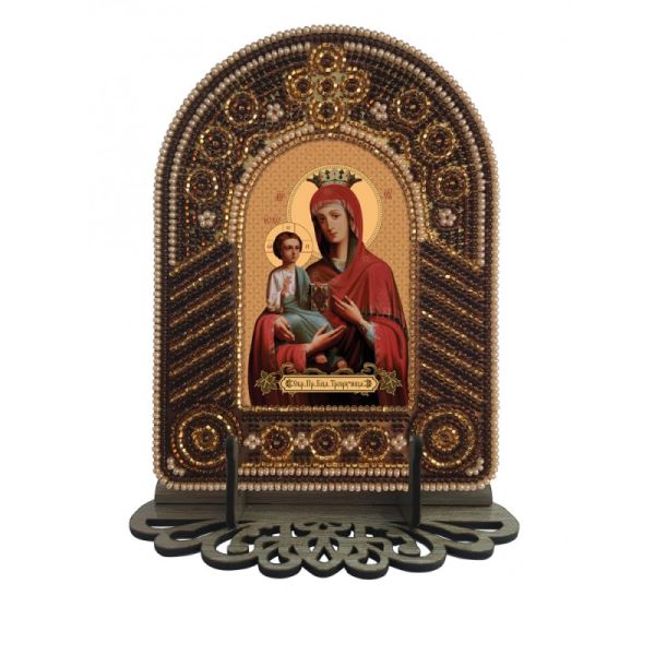 Buy Set for beadwork with a frame - Mother of God Three-handed-vk2008