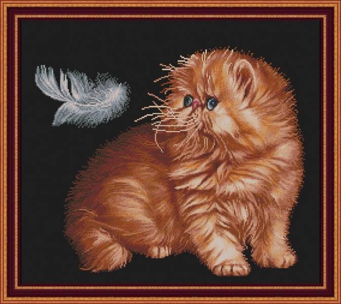 Buy Cross stitch kit Fluff and feather-VN-030