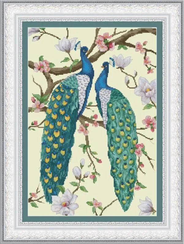 Buy Cross stitch kit Peacocks-VN-056