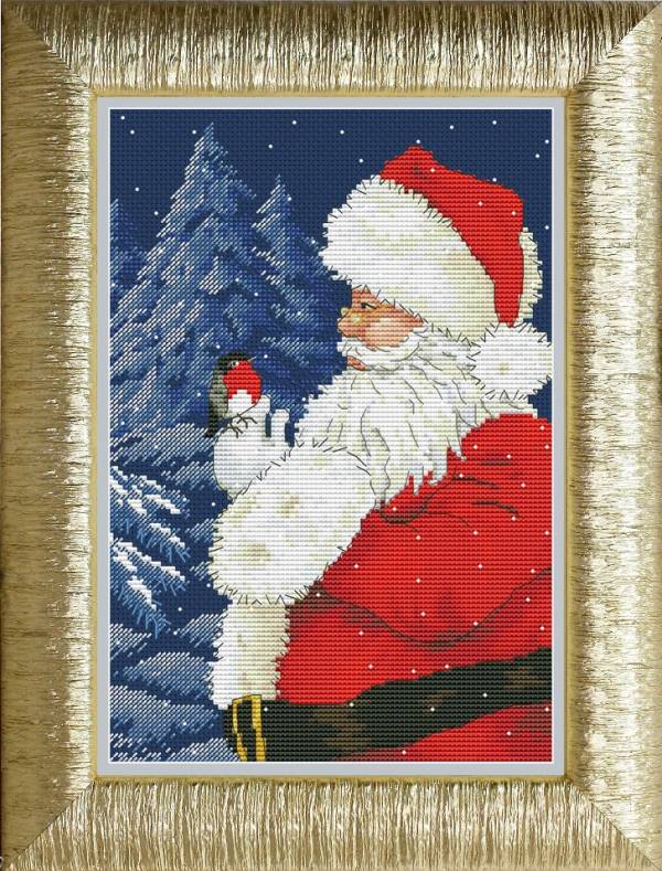 Buy Cross stitch kit Santa
