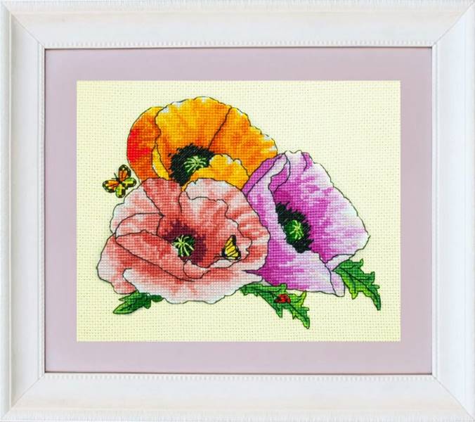 Buy Cross stitch kit Poppies-VN-083